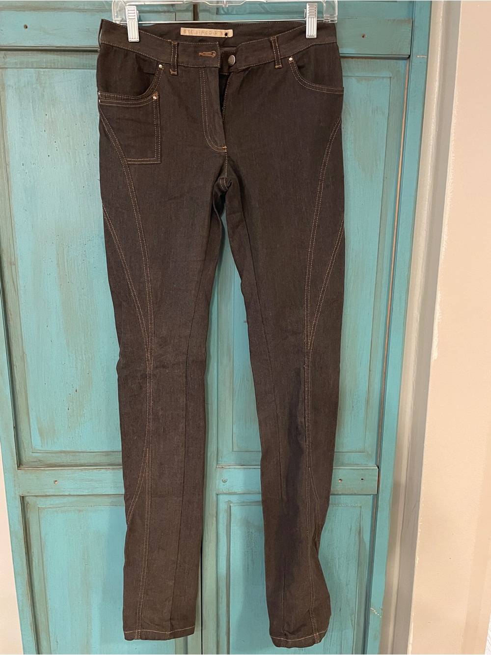 Stella McCartney Women's Straight Leg Jeans in Dark Brown